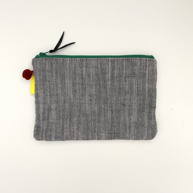 ピースワークポーチ ダイヤ柄 049 (green/black) | iichi 日々の暮らし