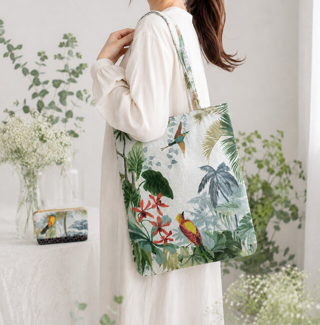 COACH ショルダーバッグ 花柄 モノトーン トートバッグ フラワー 