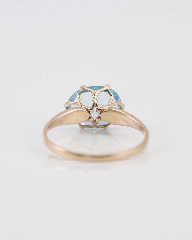 K10 Petal Ring / Blue Topaz｜ブルートパーズK10リング | iichi 日々
