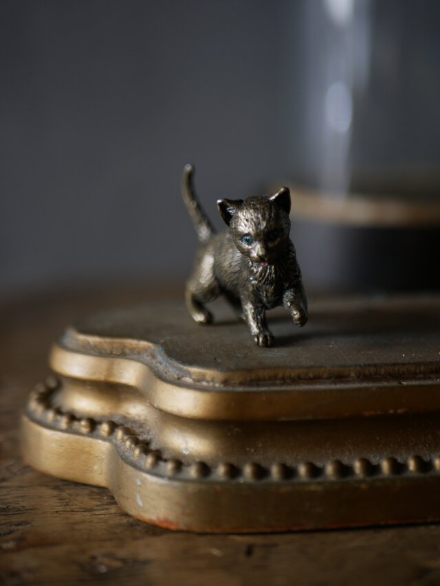 ブロンズ製 猫 オブジェ パリ フランスアンティーク アンティークの