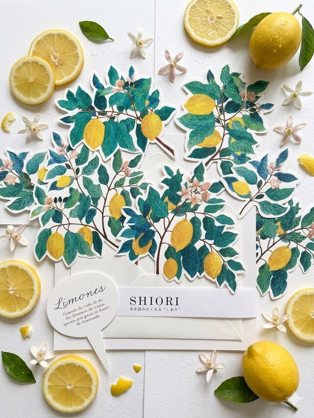 Limones(レモン)/ SHIORI 〜本を読みたくなる”しおり” 〜(7枚セット