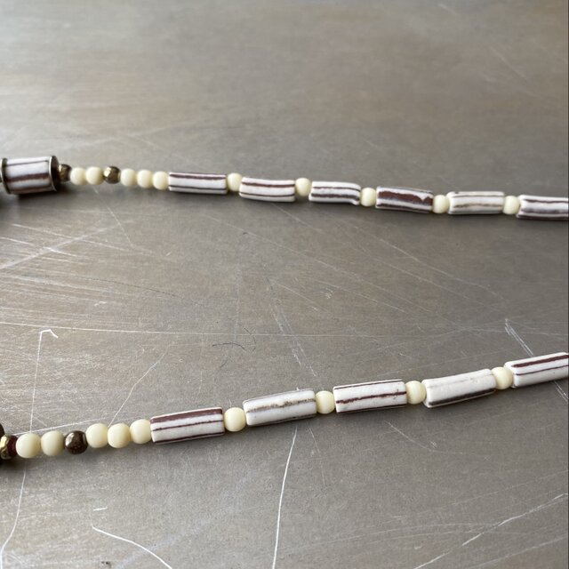 Vintage 70s-80s USA retro ceramic beads necklace | iichi 日々の