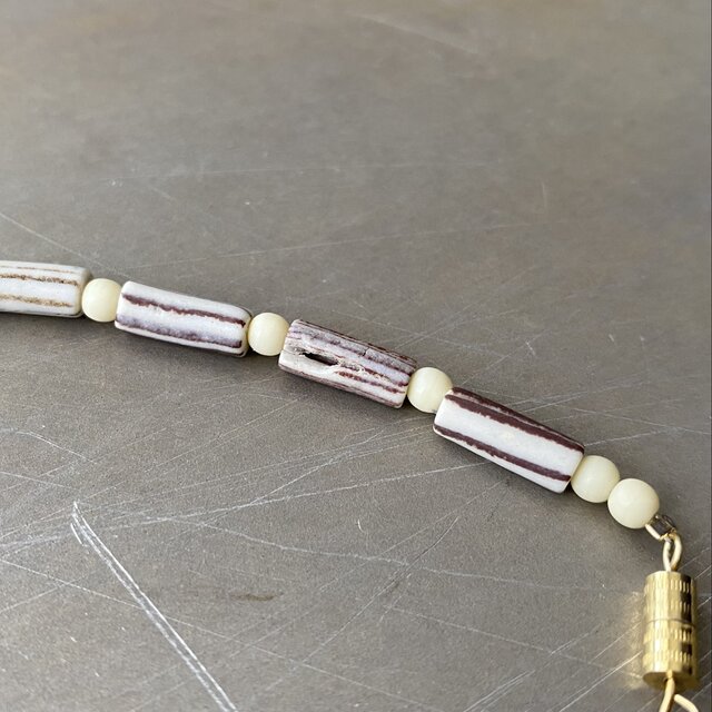 Vintage 70s-80s USA retro ceramic beads necklace | iichi 日々の