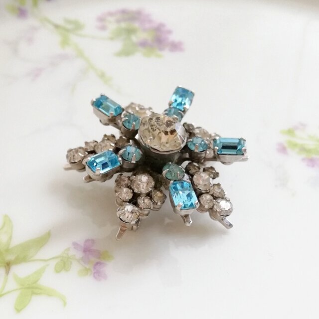 Unsigned Beauty シルバートーン アクアマリンブルー＆クリアライン