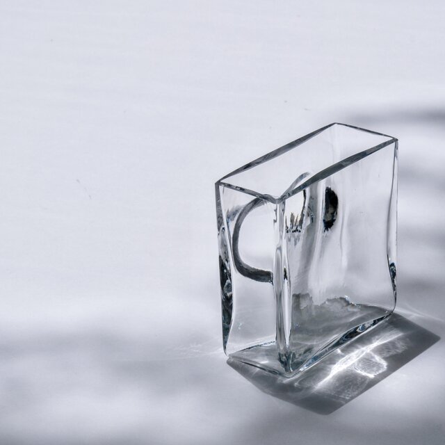 Kosta Boda】Heart Glass Vase /スウェーデン製 / ヴィンテージ