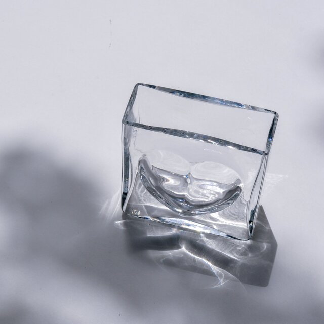 Kosta Boda】Heart Glass Vase /スウェーデン製 / ヴィンテージ