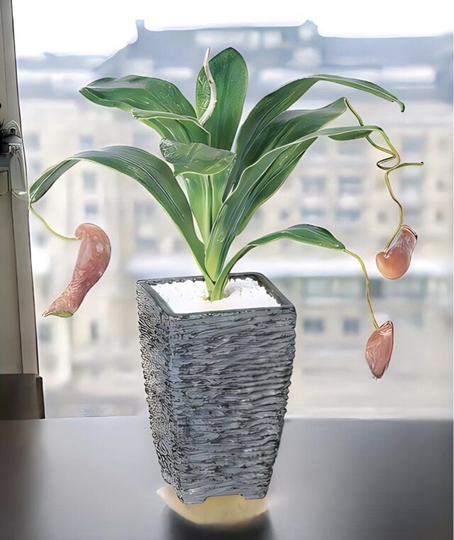 光触媒 人工観葉植物 ウォールグリーン フェイクグリーン ウツボカヅラ
