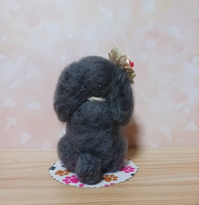 羊毛フェルト おしゃれなトイプードル グレー | iichi 日々の暮らしを