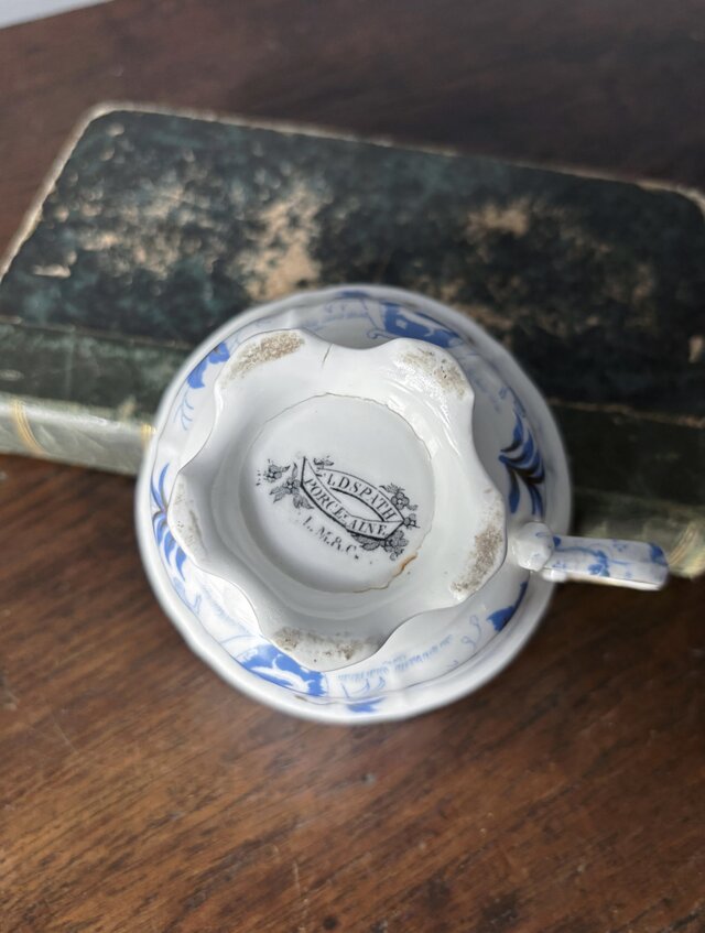 Creil&Montereau カップ アンド ソーサー ポーセリン シノワズリ