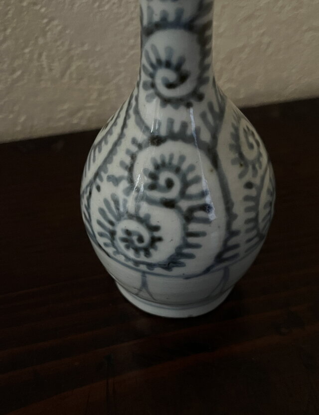 染め付け たこ唐草 御神酒徳利 古伊万里 小 yk314 | iichi 日々の