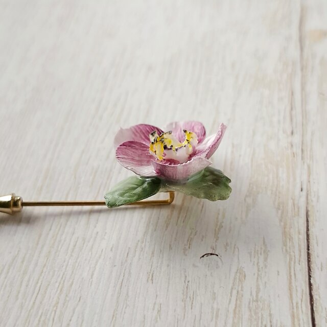 bone china reddish purple flower ボーンチャイナ ヴィンテージ