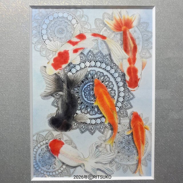 原画 1点もの ボールペン画 日本人作家 色鉛筆画 絵画 絵 アート 額