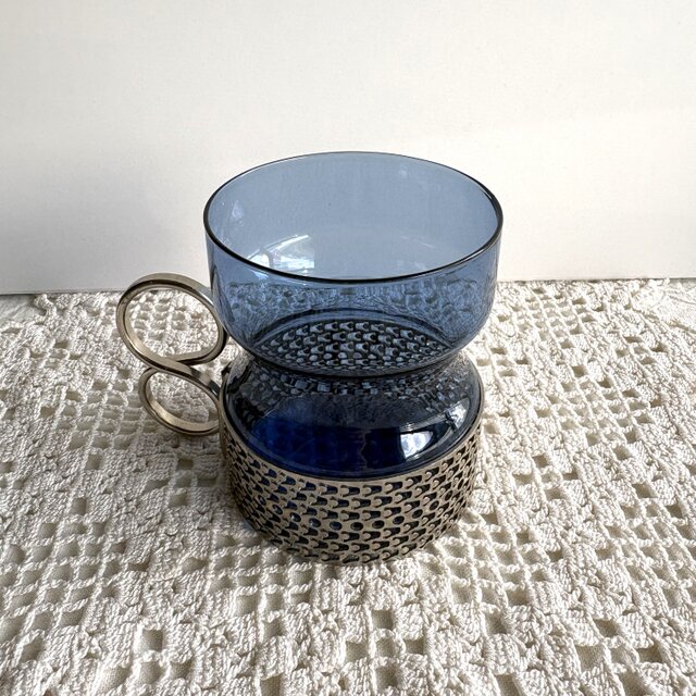 Iittala vintage Tsaikka⁎༶ イッタラ ツァイッカ ホルダー付グラス
