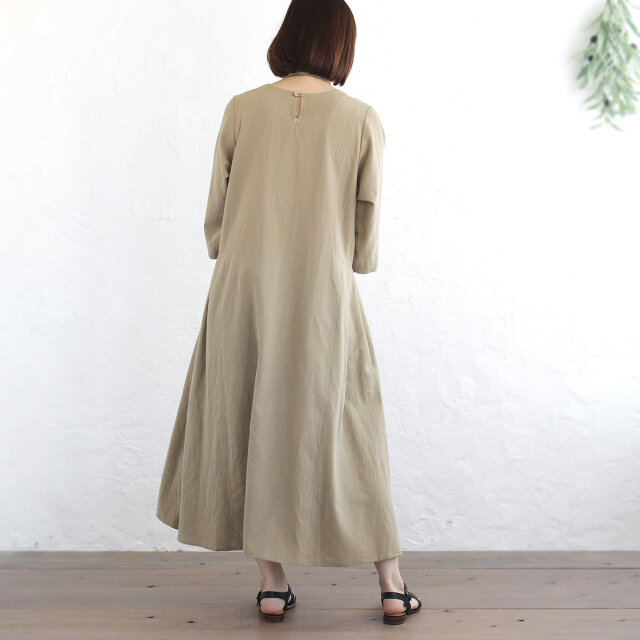 春夏からのロングシーズン◎ 七分袖 ゆったり細見え 東炊きコットン