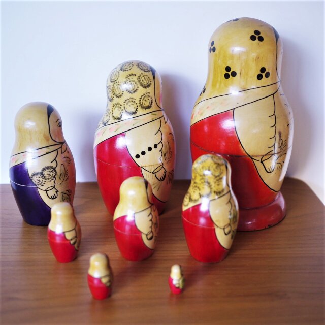 マトリョーシカ8個組 セミョーノフ ロシア USSR | iichi 日々の暮らし