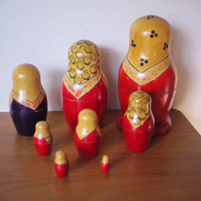 マトリョーシカ8個組 セミョーノフ ロシア USSR | iichi 日々の暮らし