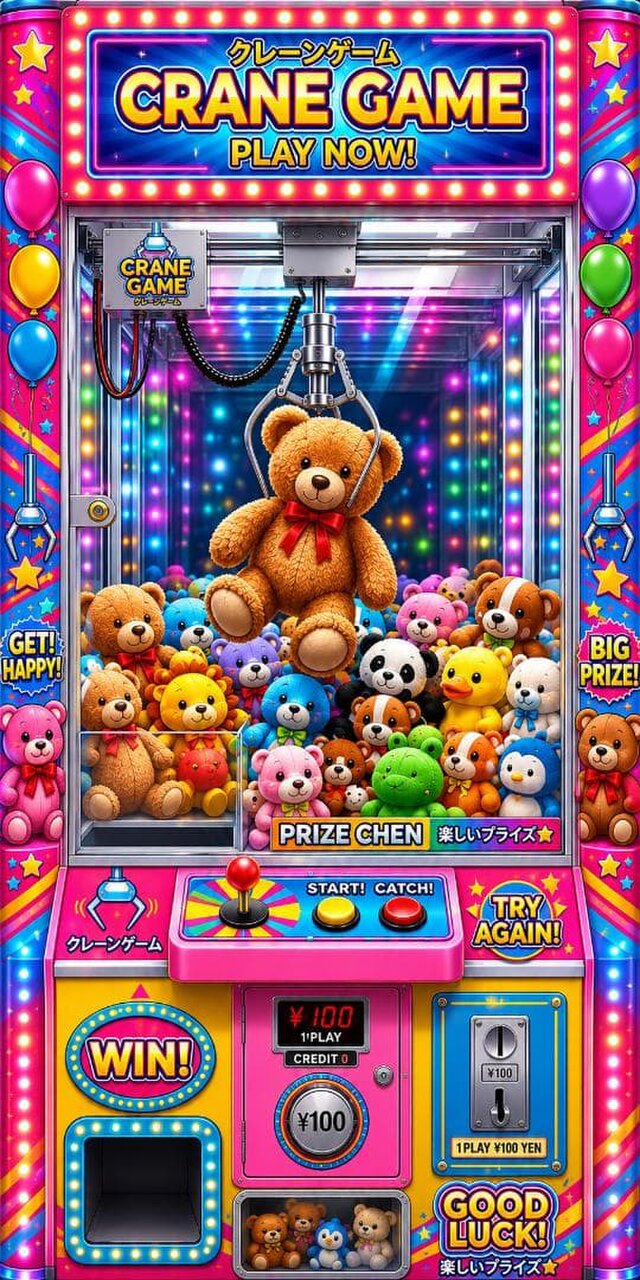 オーダー無料】クレーンゲーム UFOキャッチャー ぬいぐるみ ゲーセン