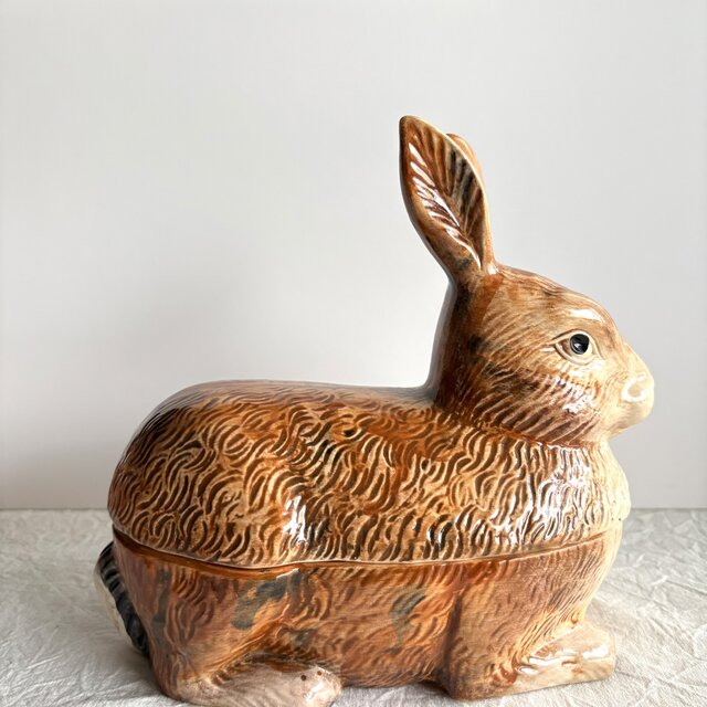 France vintage Michel Caugant pot ༶⠜ミッシェル・コーガン うさぎ