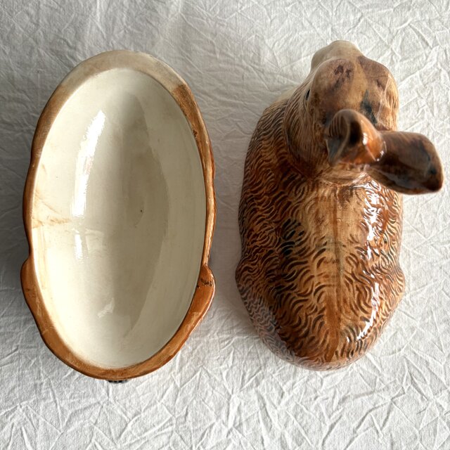 France vintage Michel Caugant pot ༶⠜ミッシェル・コーガン うさぎ
