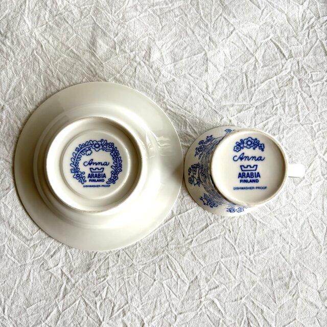 ARABIA Vintage Anna ⋆༶⠜アラビア アンナ カップ＆ソーサー［BZ0705