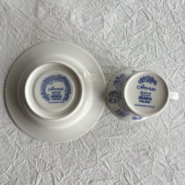 ARABIA Vintage Anna ⋆༶⠜アラビア アンナ カップ＆ソーサー［BZ0706