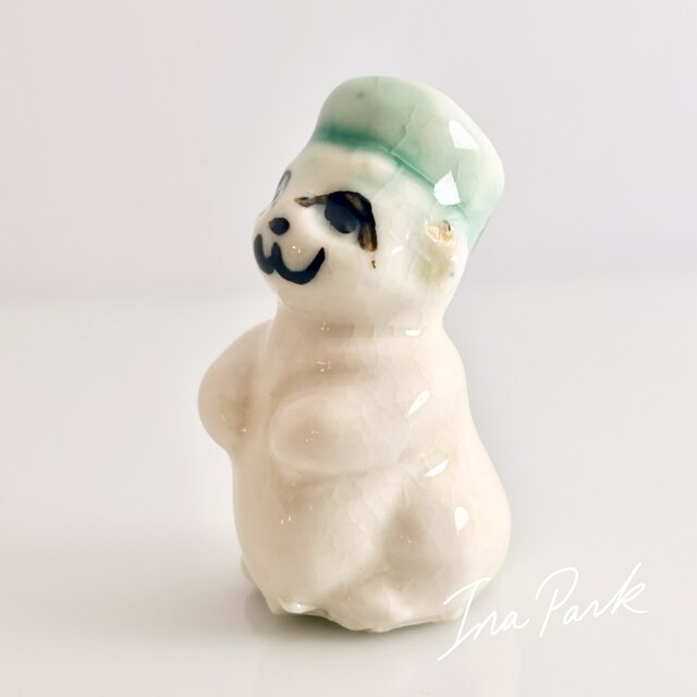 1994年 メイフリュイコ 帽子をかぶった動物のヴィンテージフェーブ