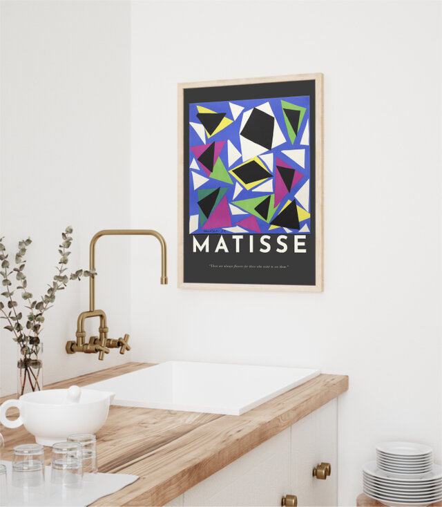 マティス Gouaches Découpéesポスター／アートポスター カットアウト