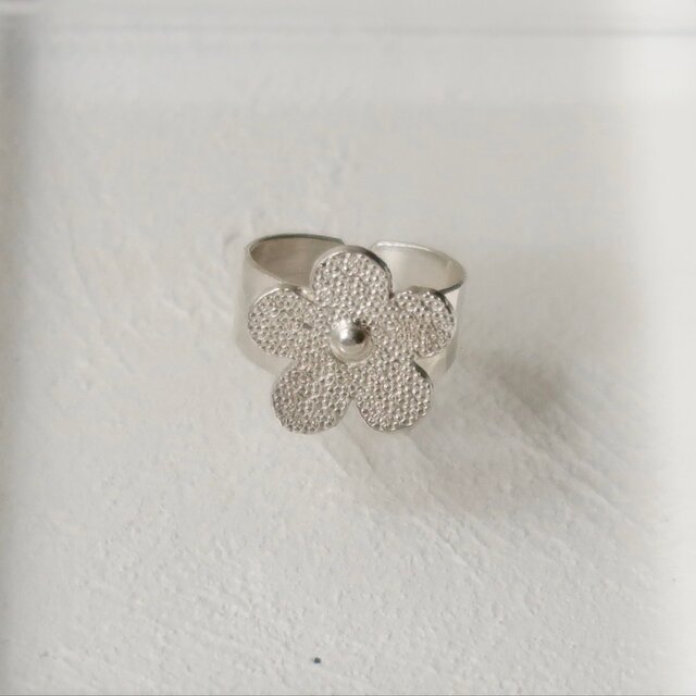 982ヴィンテージカレンシルバーお花パーツ online限定【カレンシルバー】おはなリング | iichi 日々の暮らしを