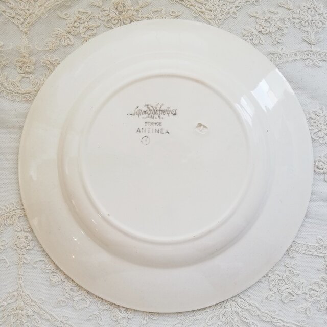 フランス SARREGUEMINES ANTINEA サルグミンヌ レッドローズ フラット