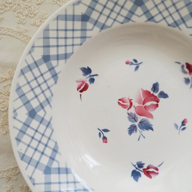 DIGOIN SARREGUEMINES MAURICE サルグミンヌ レッドローズ スープ