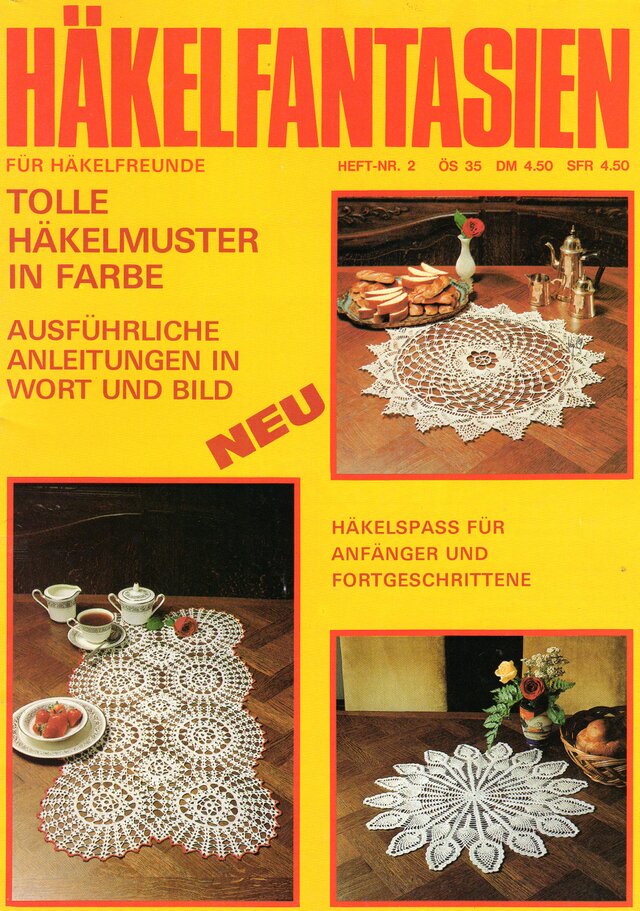 Häkelnfantasien 手芸冊子 クロッシェ かぎ針編み 編み図 DMC ドイツ