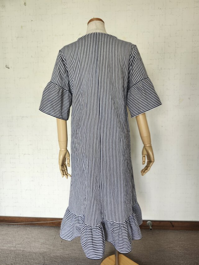 浴衣リメイク キャザー袖ワンピース | iichi 日々の暮らしを心地よく