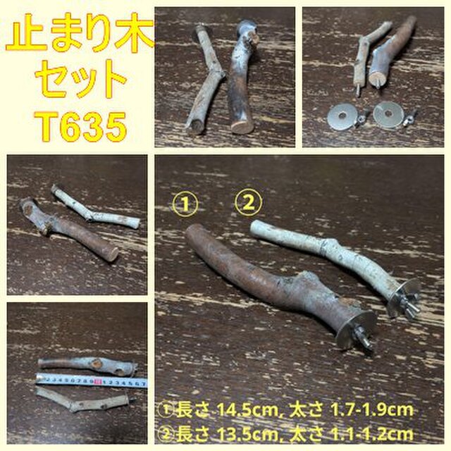 止まり木セット（枝：TOY-08-015）T635 | iichi 日々の暮らしを