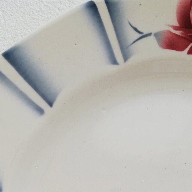 フランス SARREGUEMINES ADIGE サルグミンヌ レッドローズ デザート