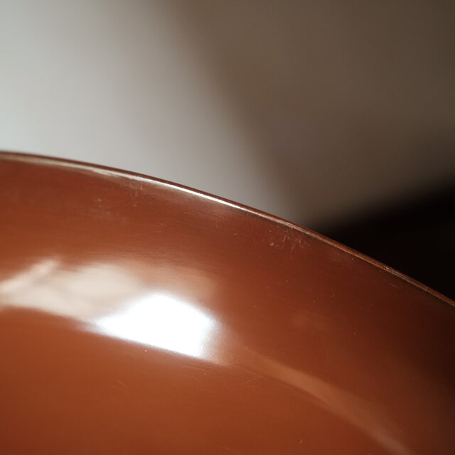 浅型の形状◇時代物 漆芸蓋付椀 古漆器 茶色 骨董・antiques 古民家