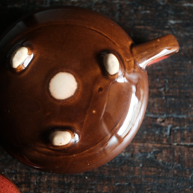 浅型の形状◇中国茶急須 煎茶 赤・茶 茶器 丁寧な暮らしに。工芸品 器