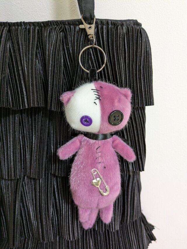ぬいハンドメイド☆ぬいぐるみキーホルダー☆闇落ちCat☆ | iichi 日々