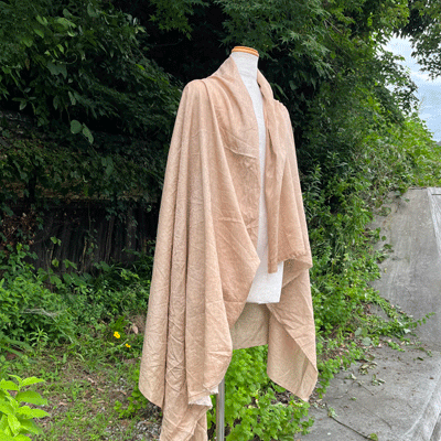 綿ローン 柿渋染め生地K26046 | iichi 日々の暮らしを心地よくする