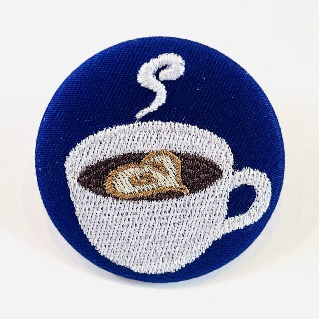刺繍ブローチ コーヒー | iichi 日々の暮らしを心地よくする