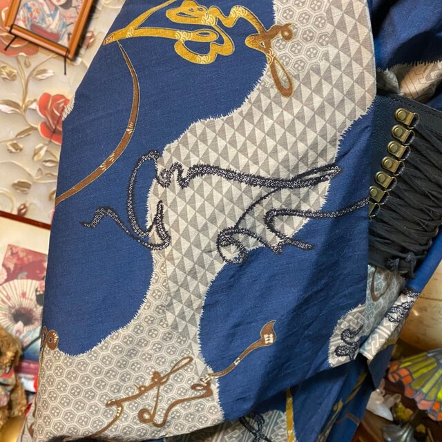 和洋折衷 長襦袢 ワンピース ドレス レトロ 古着 ユニセックス 着物