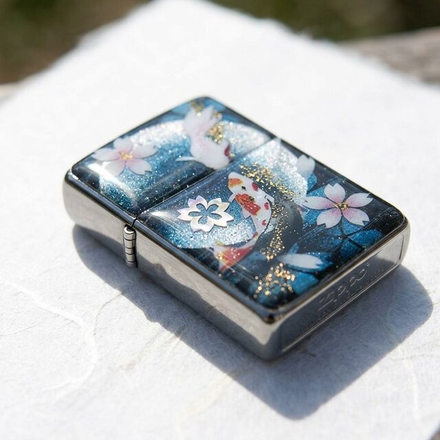 zippoケース『尾』ライター ジッポ 和柄 工芸 職人 送料無料 名入れ 桜