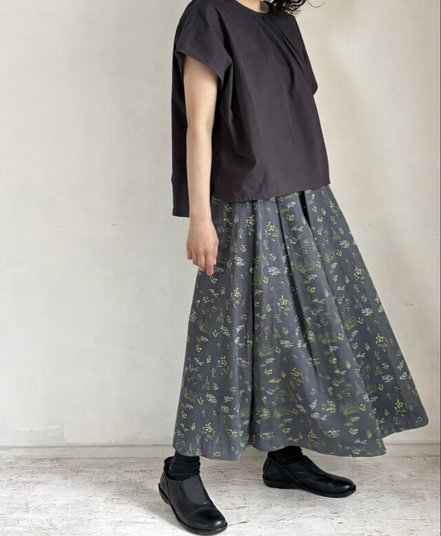 真木テキスタイル　スカート オリジナルテキスタイル スカート「Wildflower 」 | iichi 日々の