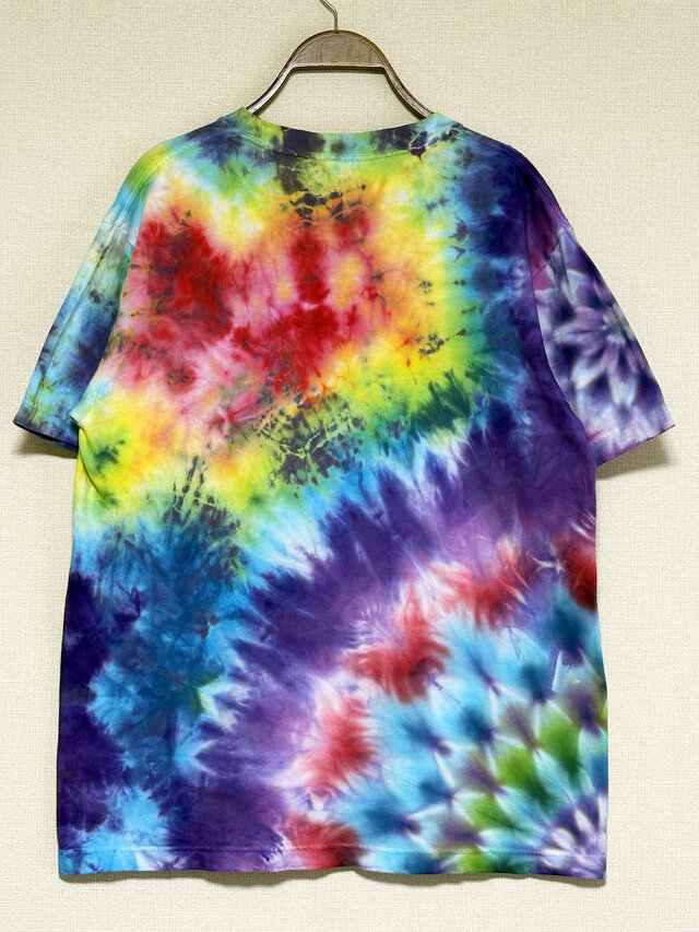 タイダイ Tシャツ Mサイズ 曼荼羅 カラフル ムラ染め Hippies Dye HD26