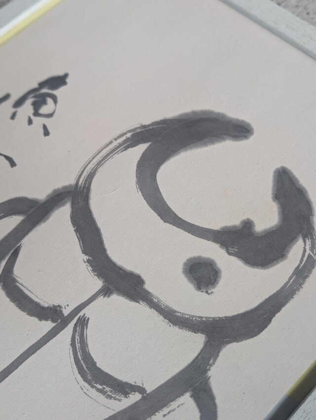 ほんのちょっとだけ訳ありSALE】書のartwork（水心あれは魚心
