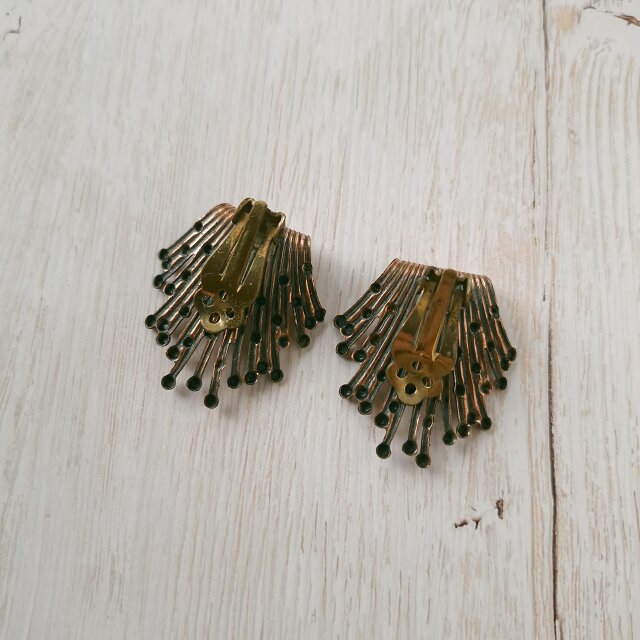 copper splash shaped ヴィンテージイヤリング | iichi 日々の暮らしを
