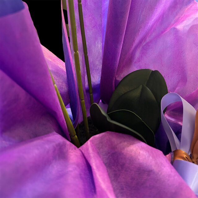 光触媒 人工観葉植物 ウォールグリーン フェイクグリーン 胡蝶蘭6133nn