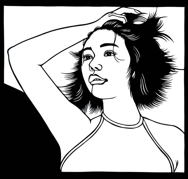 似顔絵切り絵「村重杏奈さん」 | iichi 日々の暮らしを心地よくする