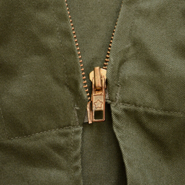 65式作業服 ジャケット｜桜ジッパー｜陸上自衛隊 実物 官給品