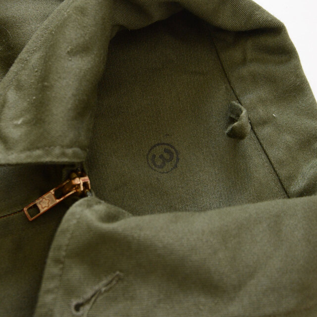 65式作業服 ジャケット｜桜ジッパー｜陸上自衛隊 実物 官給品