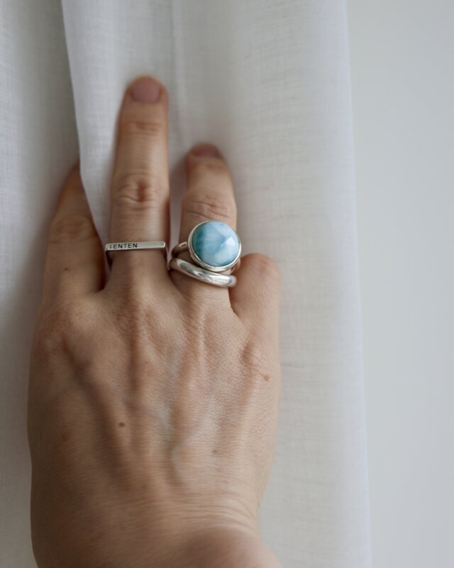 カリブ海のlarimar]ring | iichi 日々の暮らしを心地よくする